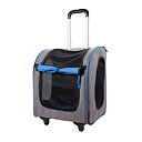 Liso Backpack Parallel Transport Pet Trolley -Slate/Sapphire
