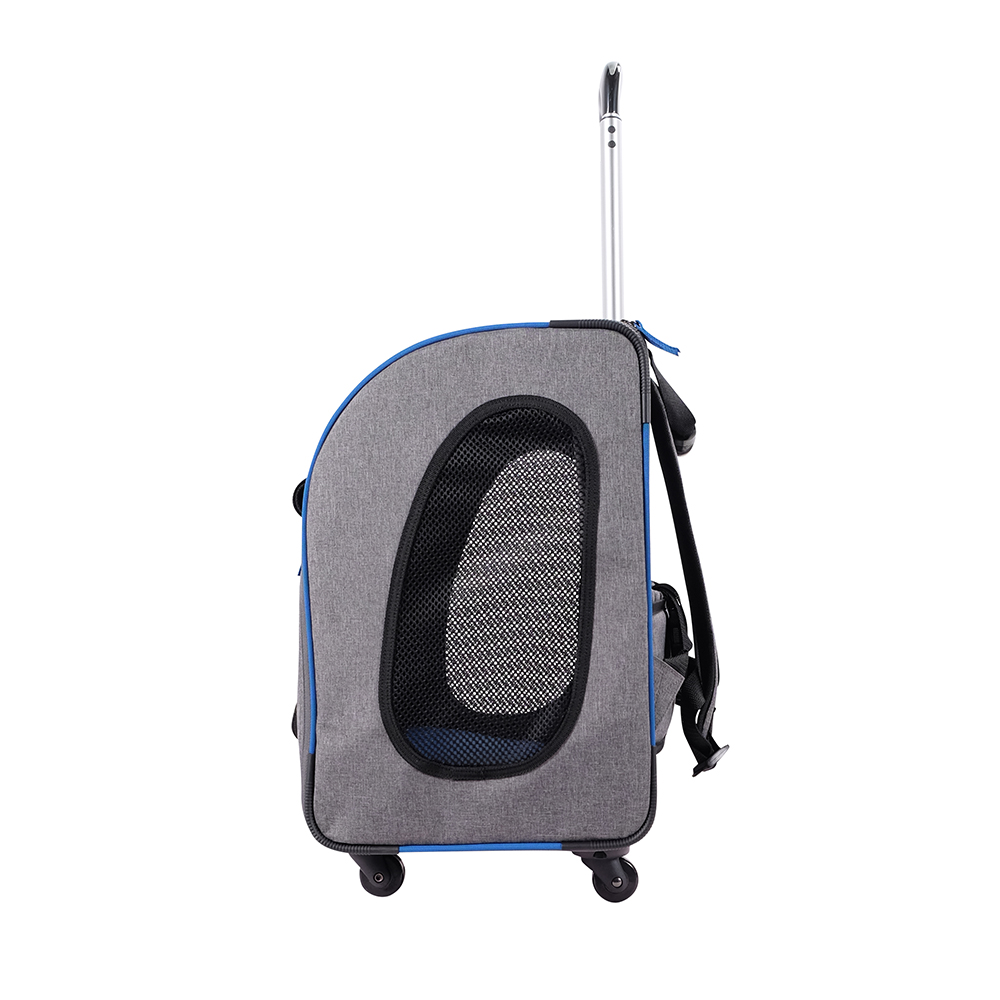 Liso Backpack Parallel Transport Pet Trolley -Slate/Sapphire - 5