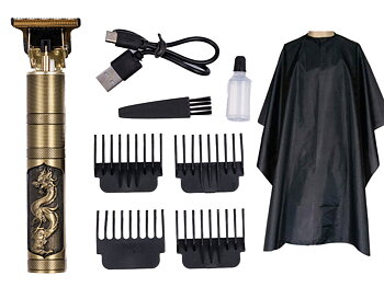Hair & Beard Trimmer Deluxe Kit + Free Barber Apron - Drake