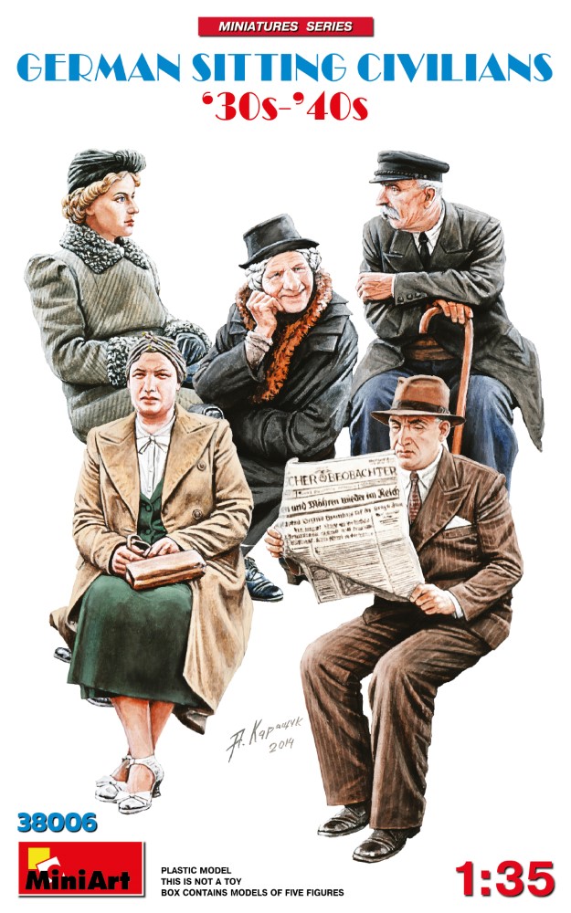 1/35 German Sitting Civilians '30s-'40s