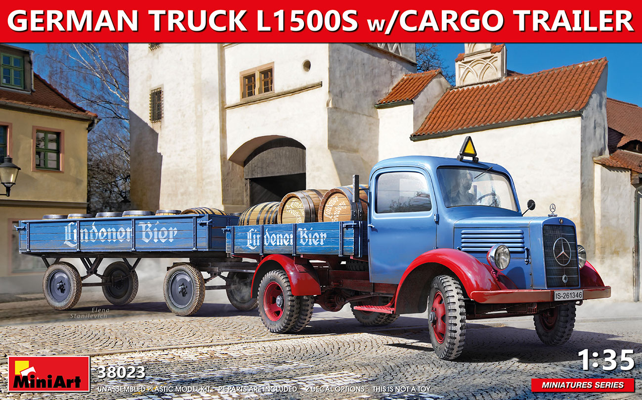 1/35 GERMAN TRUCK L1500S w/CARGO TRAILER
