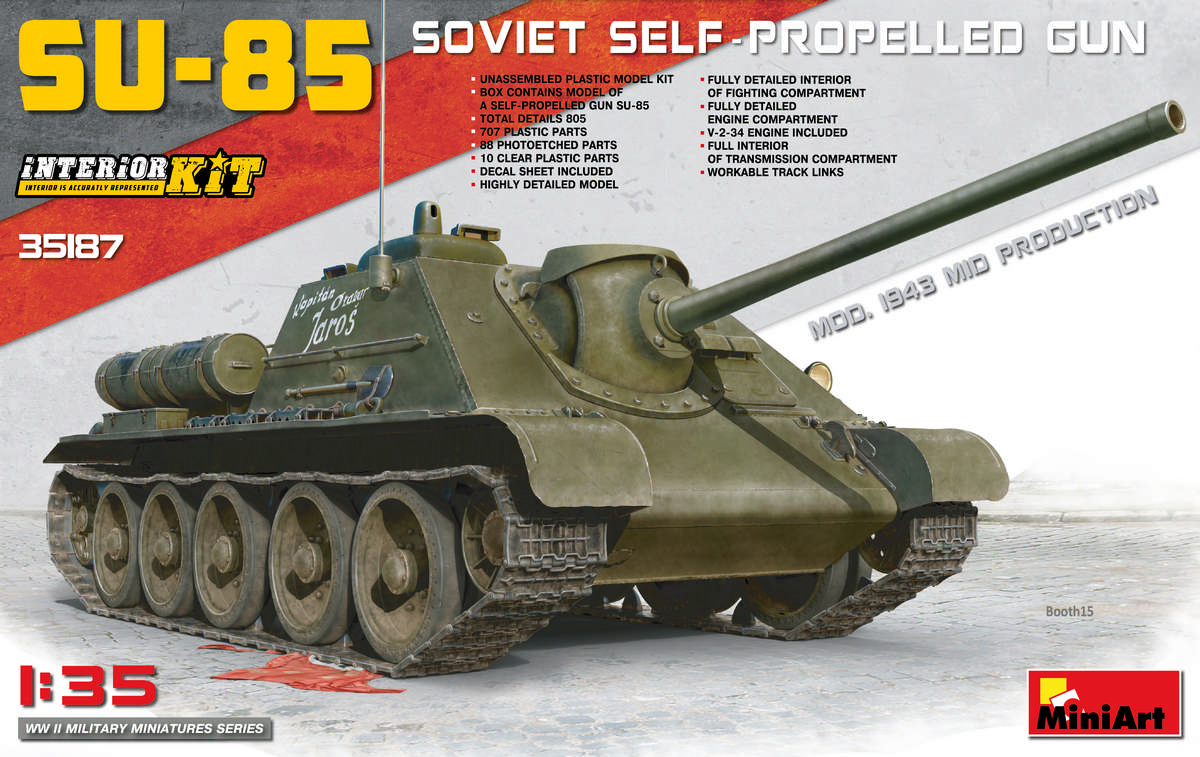 1/35 SU-85 Mod. 1943 (Mid Production) w/Full Interior
