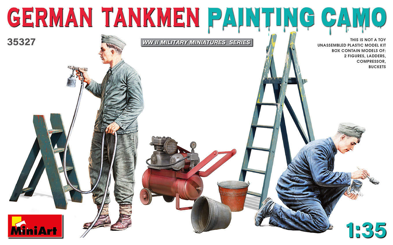 1/35 German Tankmen. Painting  Camo