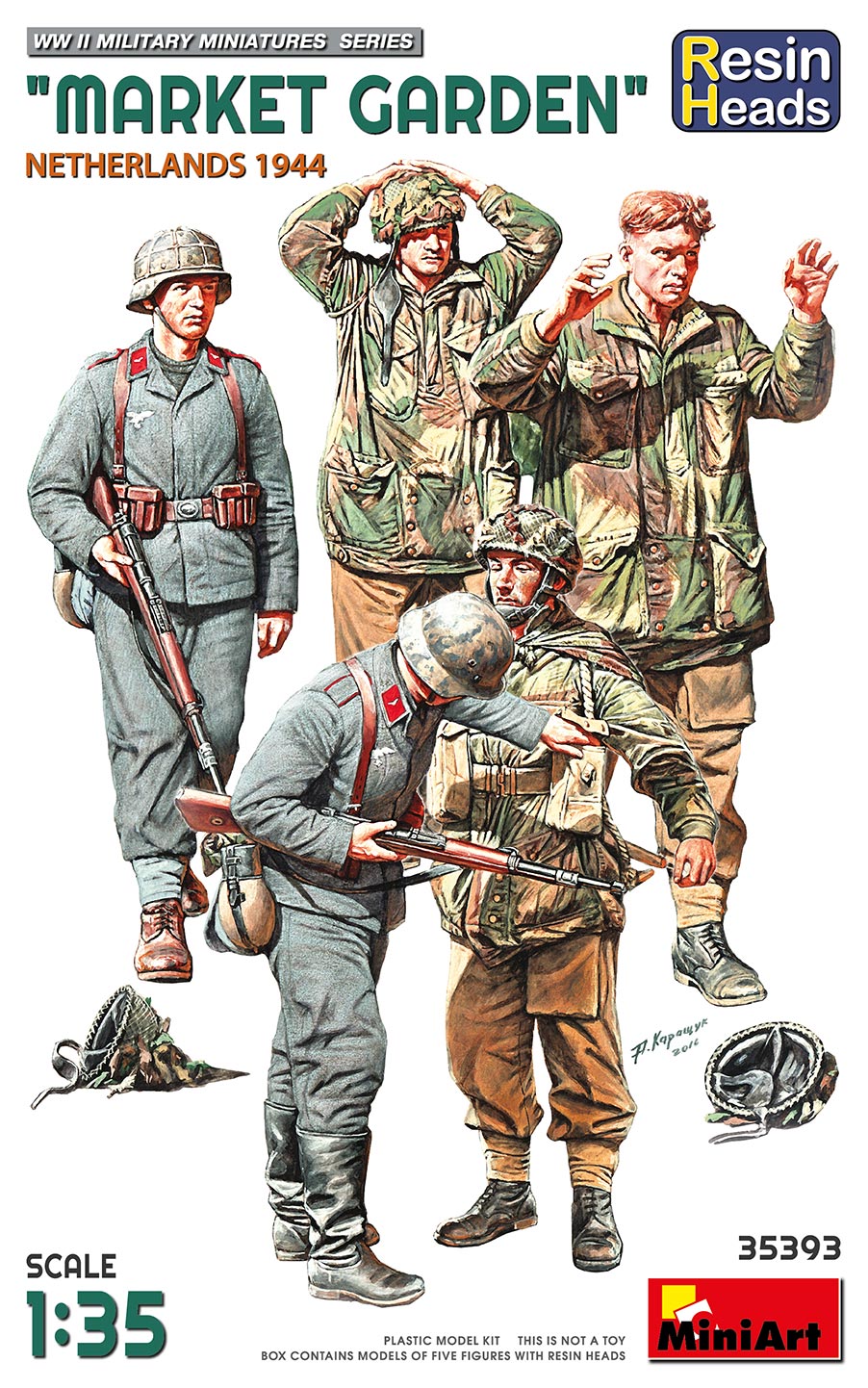 1/35 Market Garden  (Netherlands 1944) Resin Heads - 2