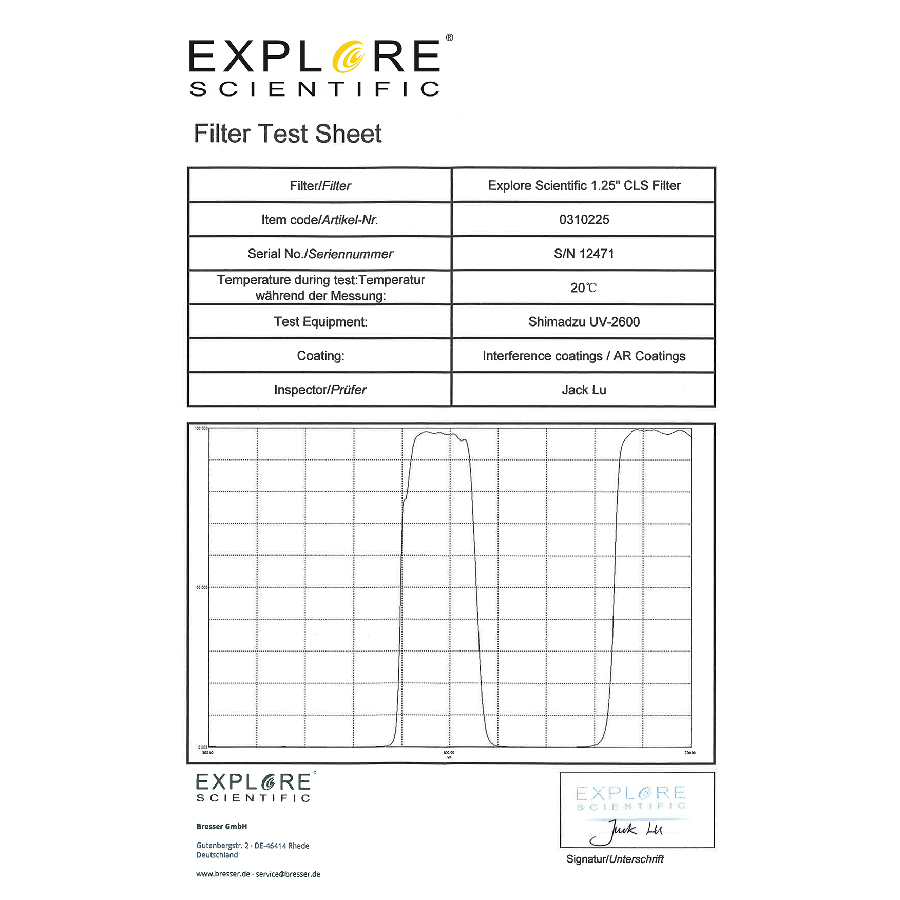 EXPLORE SCIENTIFIC 1,25" CLS-FILTER - 3