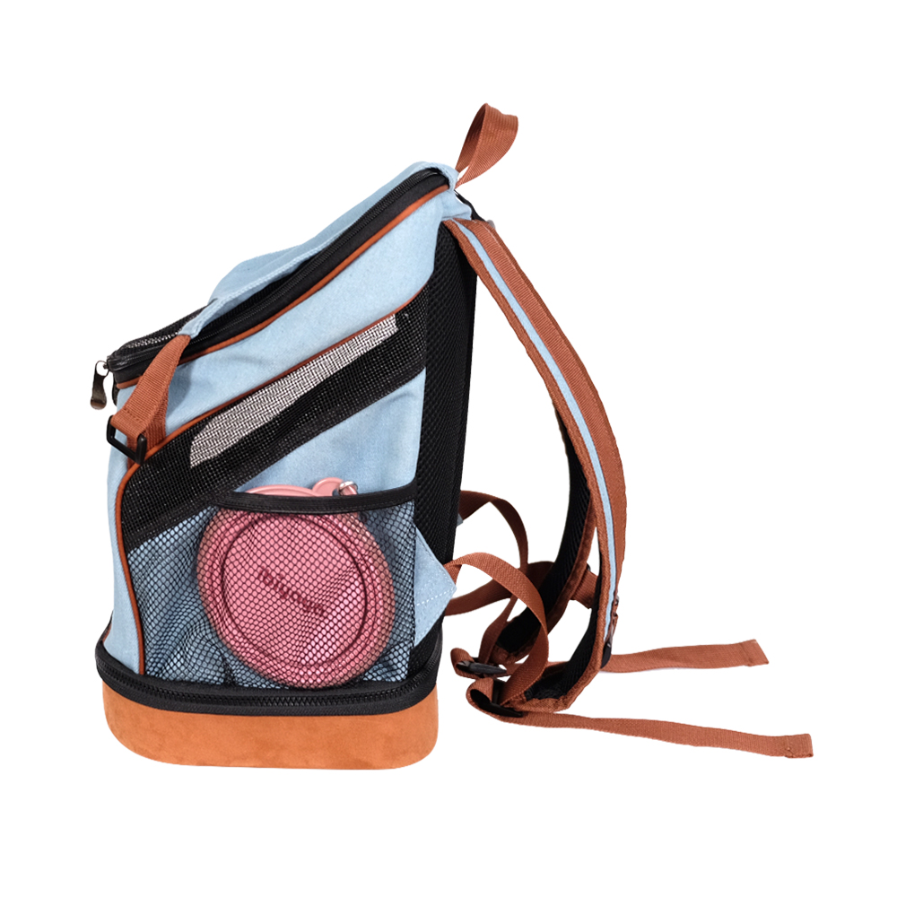 Denim Fun Lightweight Pet Backpack - Denim - 9