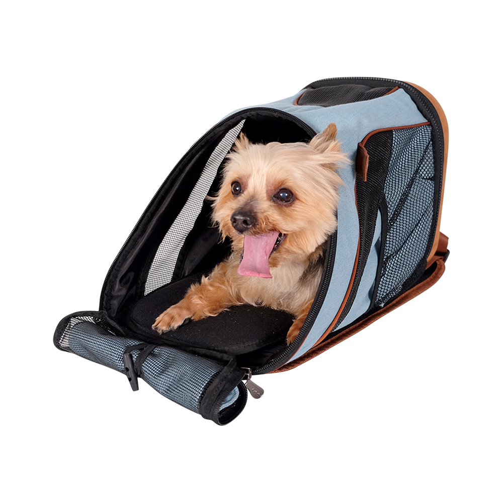 Denim Fun Lightweight Pet Backpack - Denim - 4