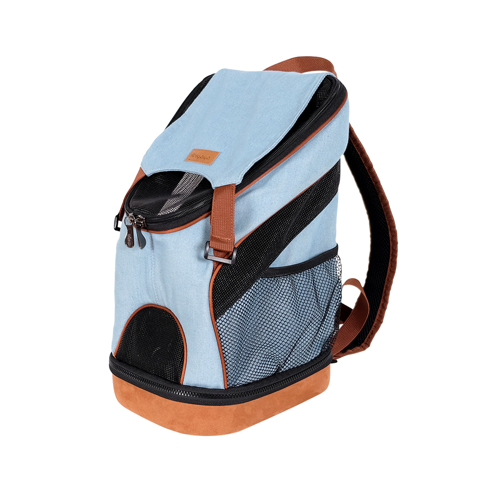 Denim Fun Lightweight Pet Backpack - Denim