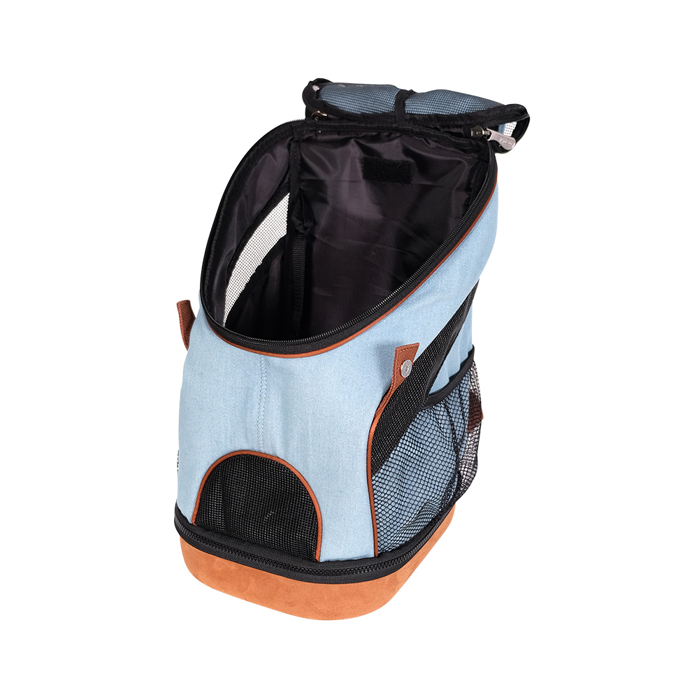 Denim Fun Lightweight Pet Backpack - Denim - 6