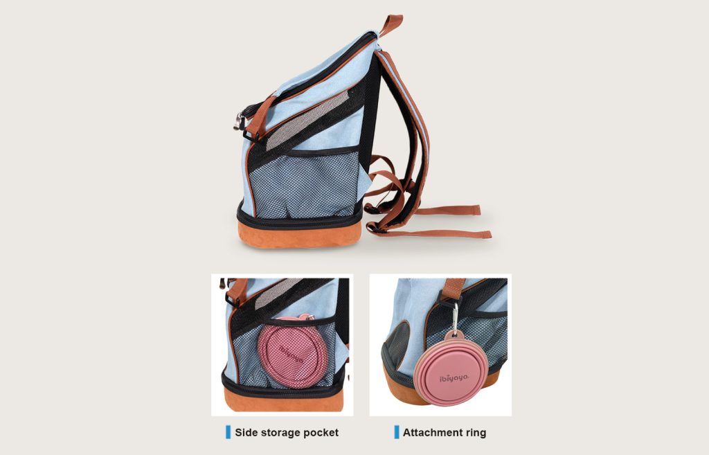 Denim Fun Lightweight Pet Backpack - Denim - 13