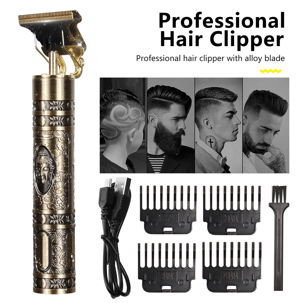 Hår & Skäggtrimmer Deluxe Kit + Gratis rakförkläde - Buddha - 3