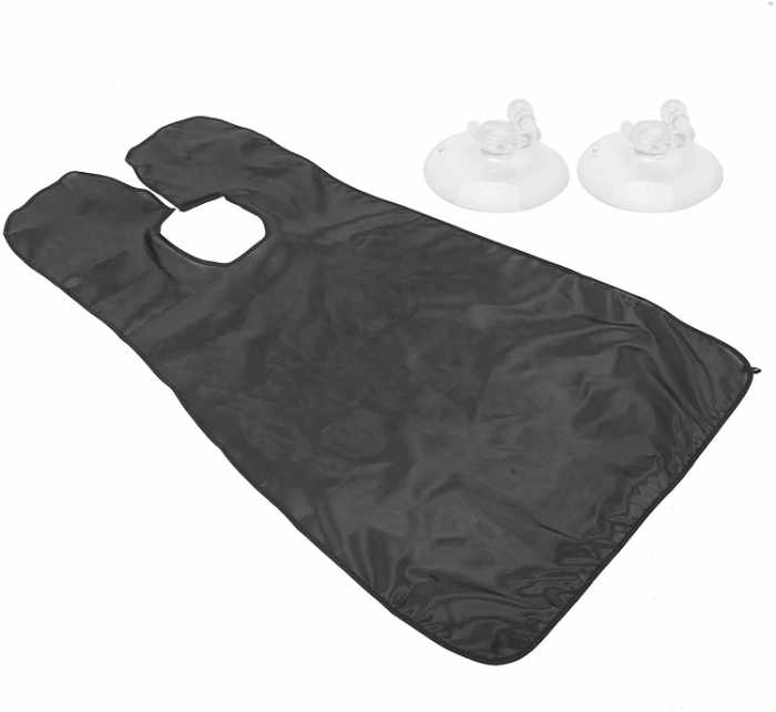 Hair & Beard Trimmer Deluxe Kit + Free Shaving Apron - Black - 8