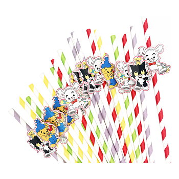 Papperssugrör 16st - Bamse