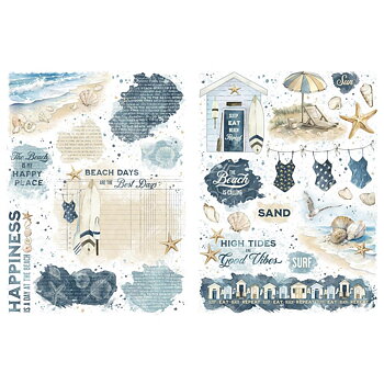 Graphic45 - Rub-On Transfers - The Beach Is Calling