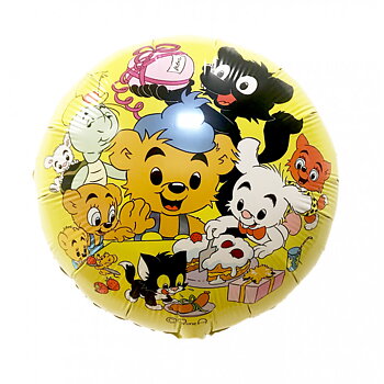 Folieballong gul 45cm - Bamse