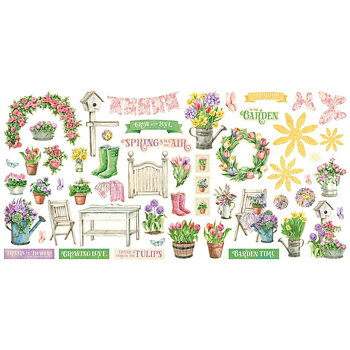 Graphic45 - Ephemera Die-Cut Assortment - Grow With Love