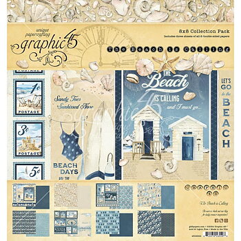 Graphic45 - Collection Pack 8x8 - The Beach Is Calling