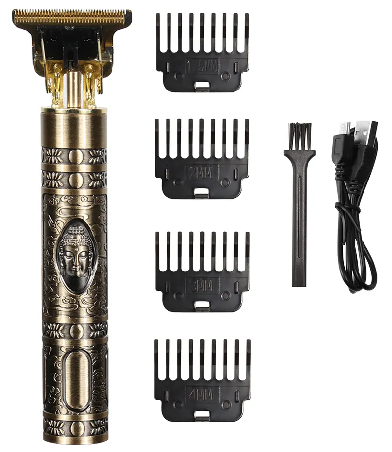 Hår & Skäggtrimmer Deluxe Kit + Gratis rakförkläde - Buddha - 8