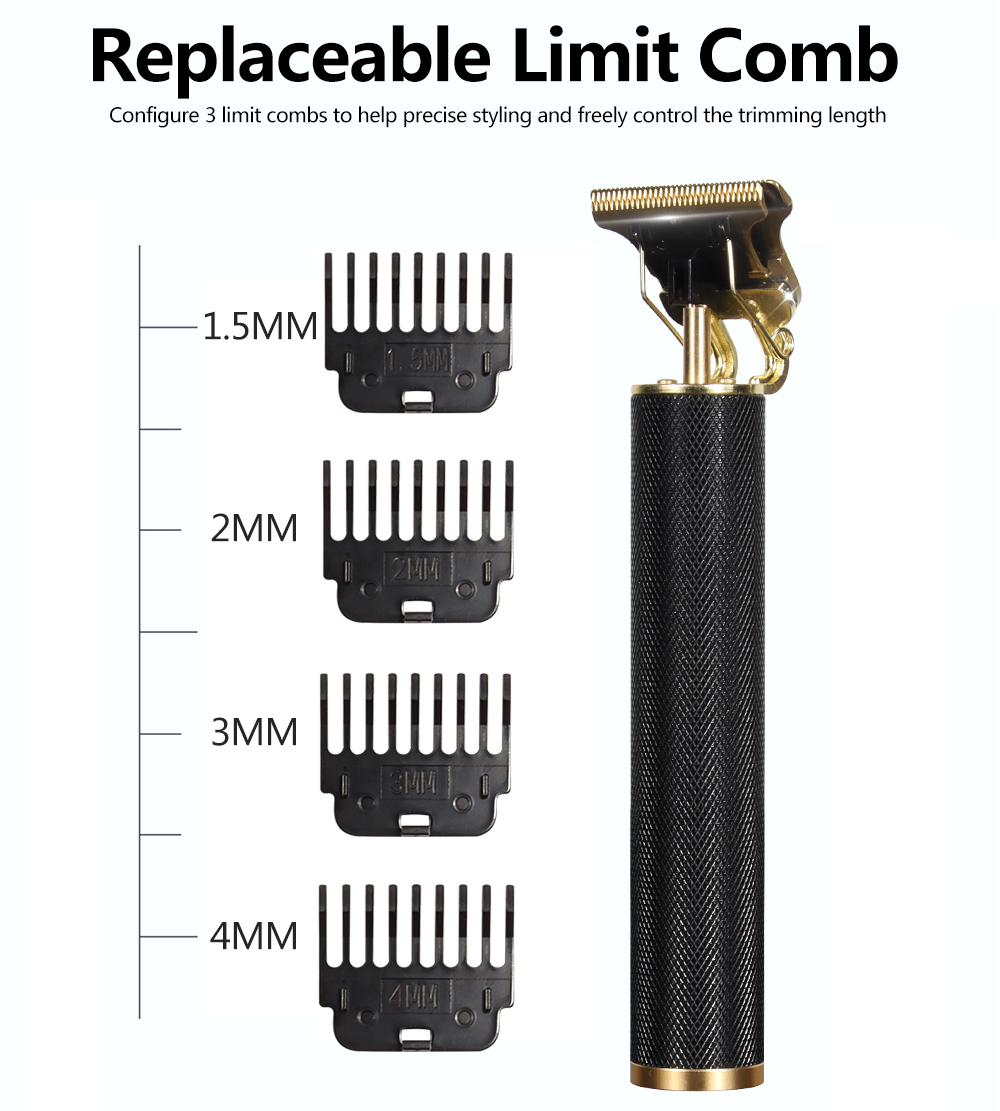 Hår & Skäggtrimmer Deluxe Kit + Gratis rakförkläde - Svart - 3