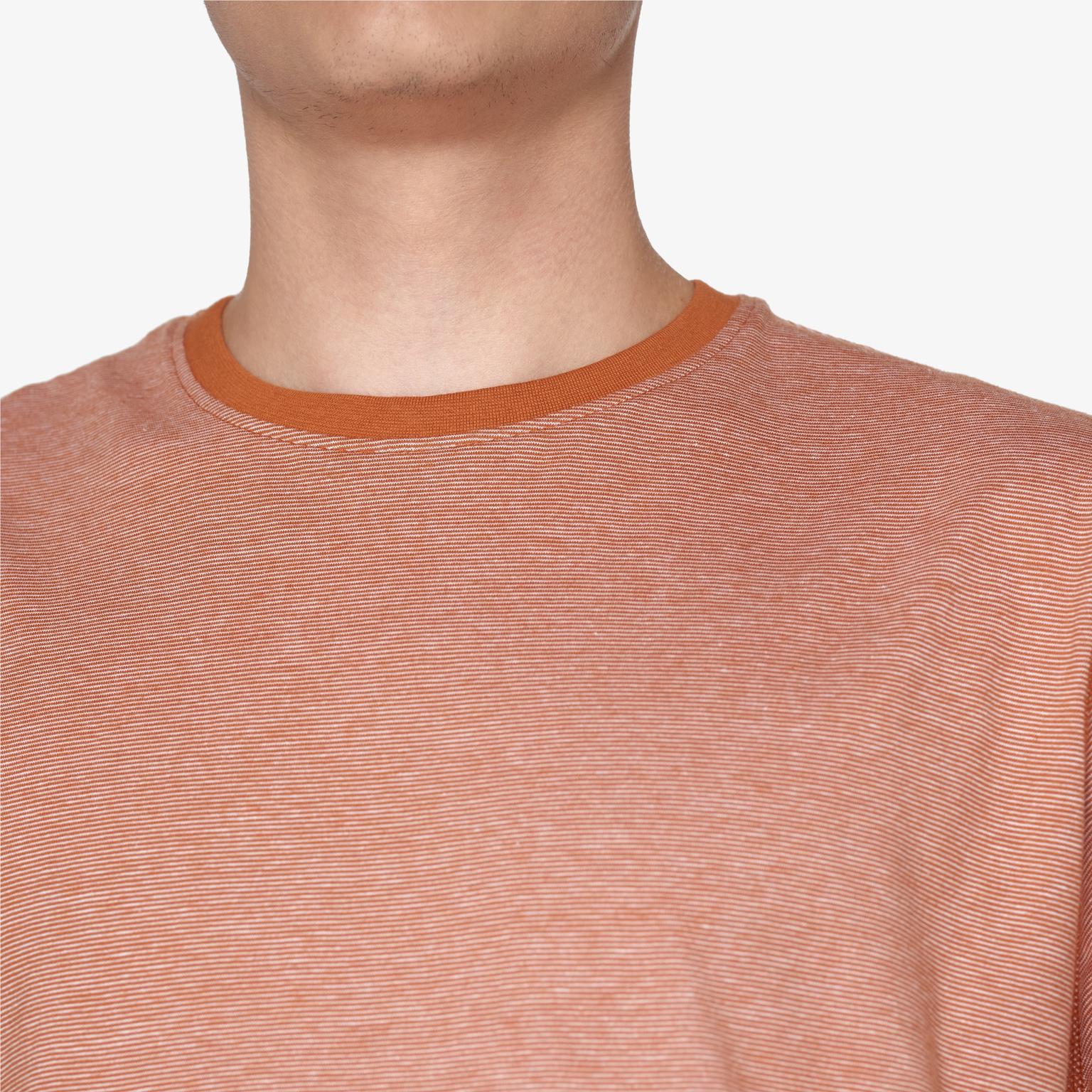 Signal - Yann Mini Stripe Tee - Sienna Orange  - 3