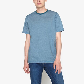 Signal - Yann Mini Stripe Tee - Atlantic Green 