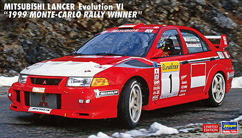 1/24 Mitsubishi Lancer Evo VI, 1999 Monte Carlo Rally Dr: Tommi Mäkinen
