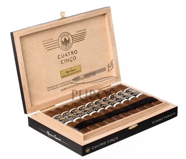 Joya De Nicaragua Cuatro Cinco Reserva Especial Double Robusto Öppen Cigarrlåda 10p