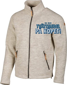 Ivanhoe tröja nyans Birch NLS SAP Full Zip med tvättmedel på köpet