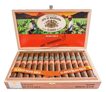Joya de Nicaragua Clasico Medio Siglo Robusto Öppen Cigarrlåda 25p