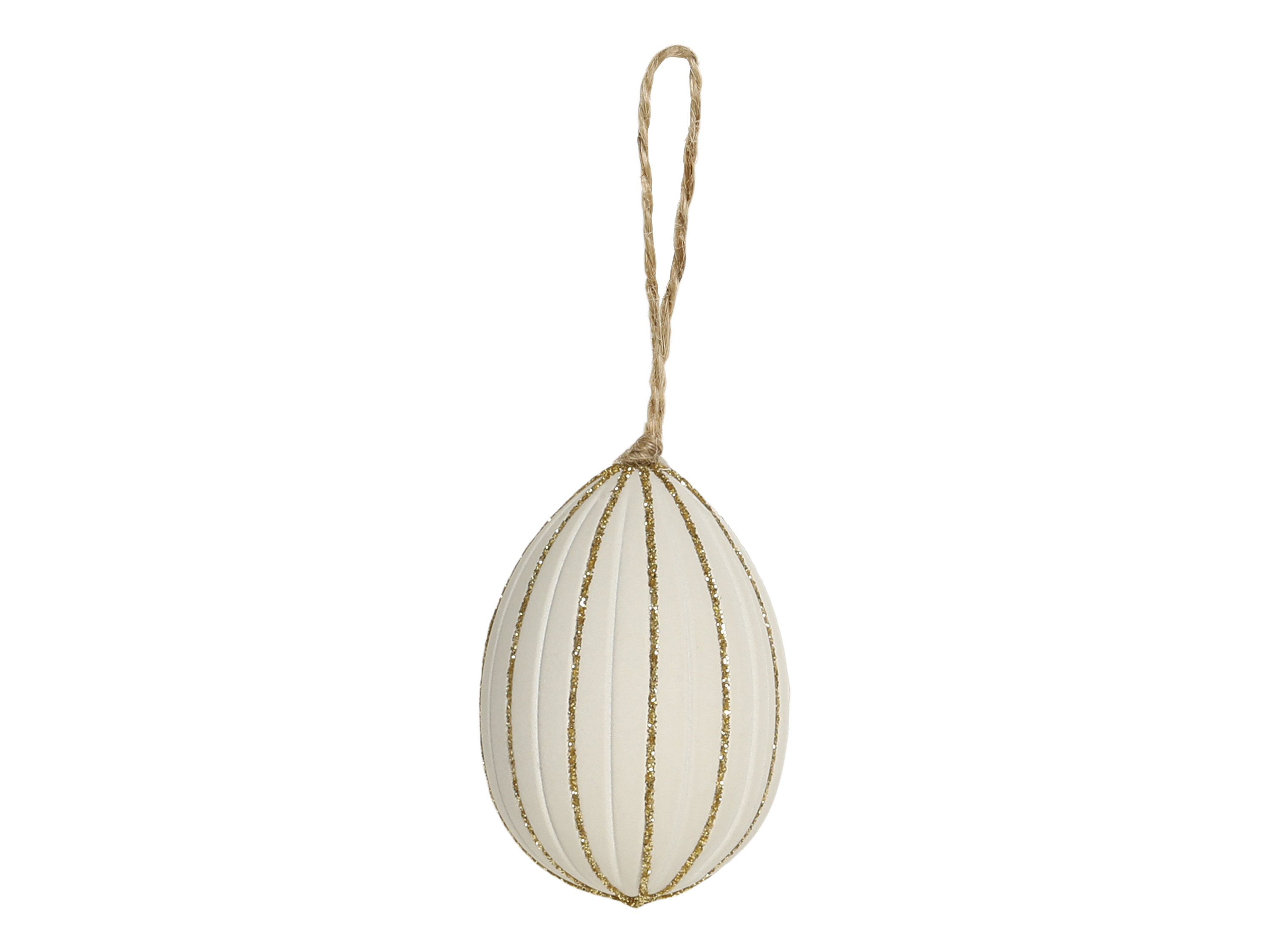 Sparkling Easter Egg - Egg - For Easter Decorations - Hanging Decoration - Cream - 3