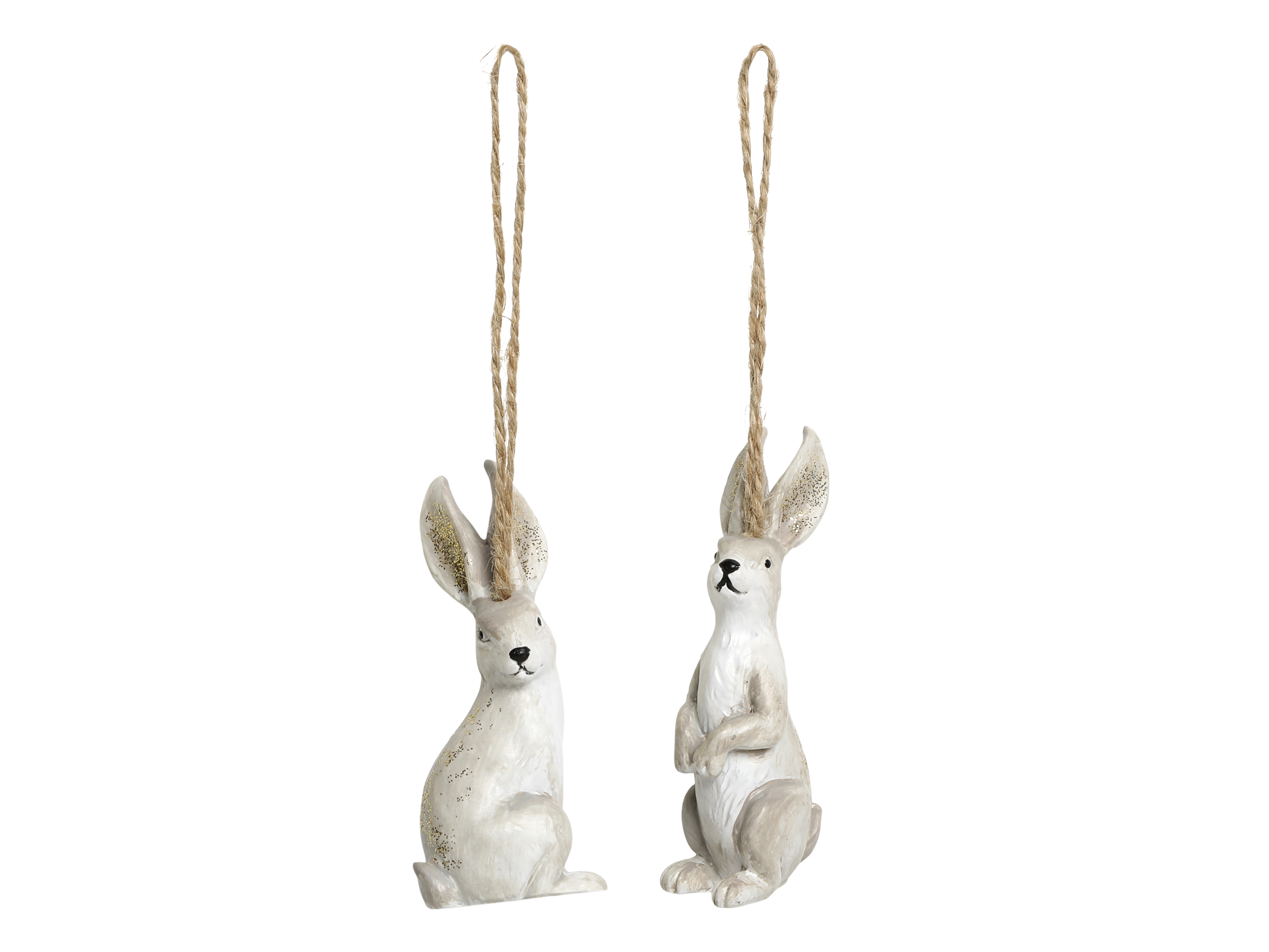 Glimrande Hängande Kaniner - Till Påskriset - Påskdekoration - 2-pack - 4