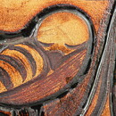 ノオミ・バックハウゼン  鳥の陶板  33cm  1970年代