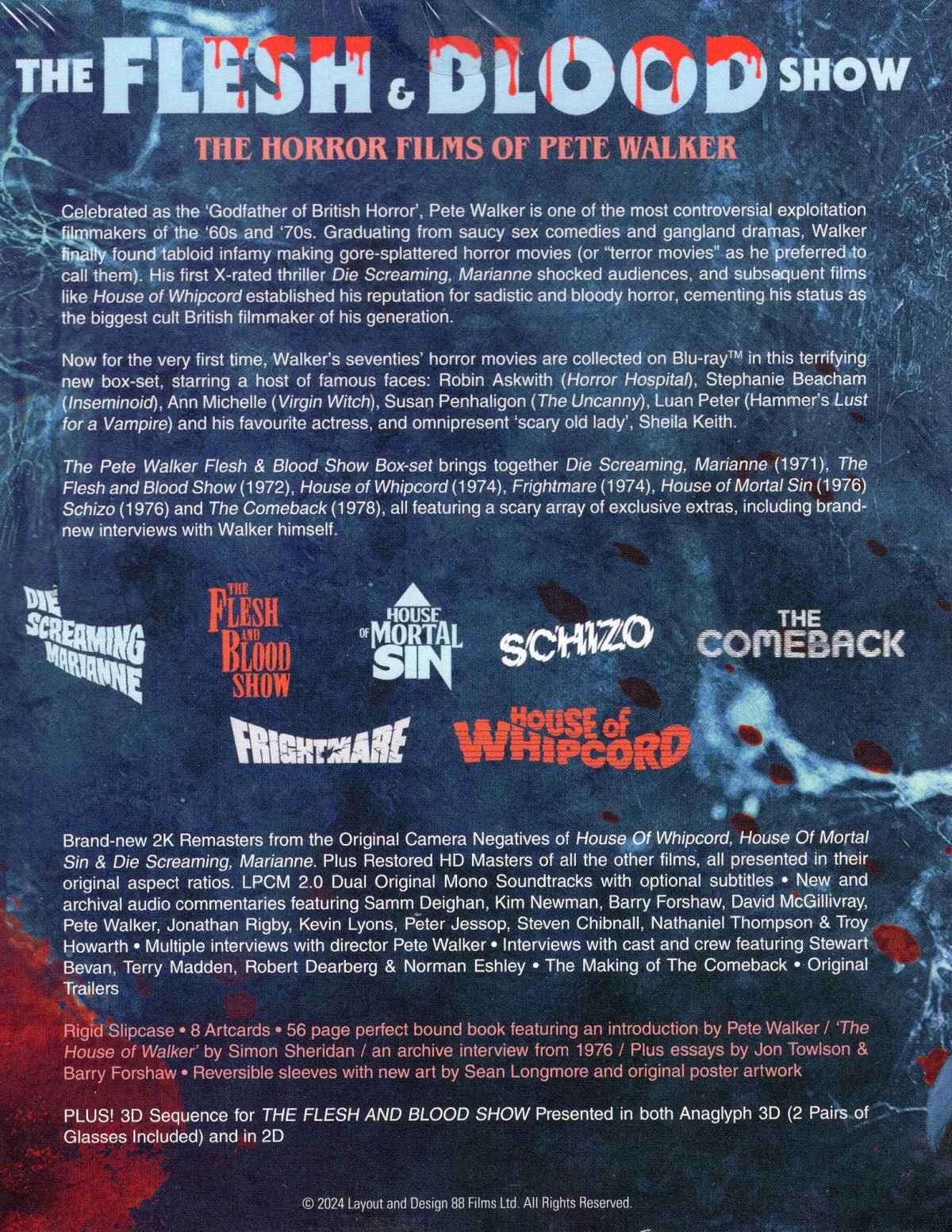 The Flesh and Blood Show - The Horror Films of Pete Walker (Deluxe Collector's Edition) (ej svensk text) (Blu-ray) - 2