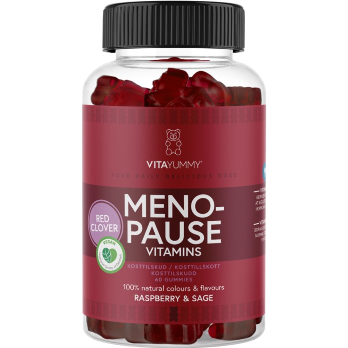 VitaYummy Menopause Raspberry & Sage 60 st