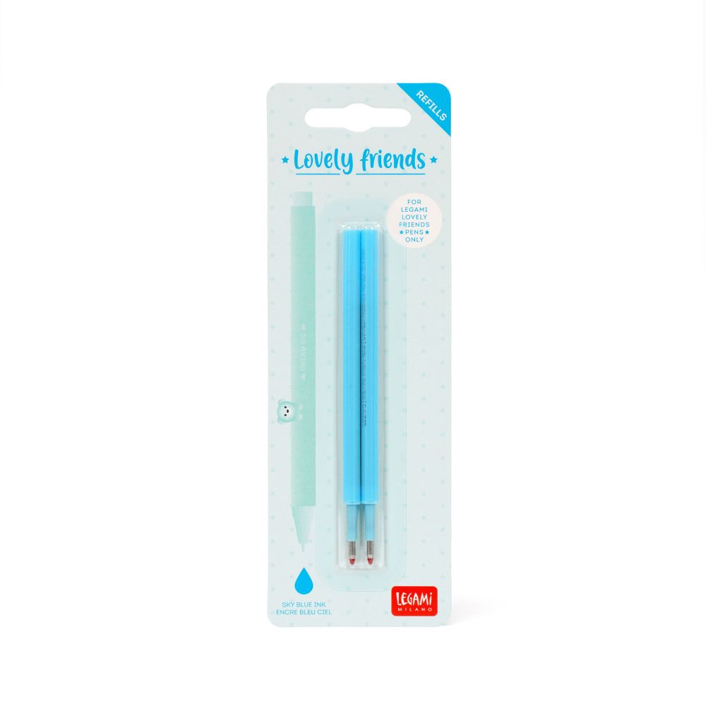 Refills för Lovely friends/Cuddling pets pens, 2 st., Sky blue