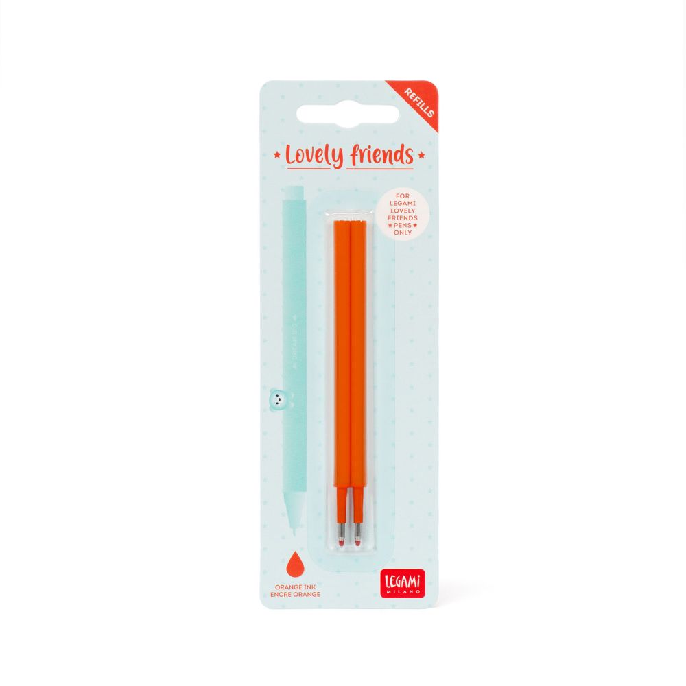 Refills för Lovely friends/Cuddling pets pens, 2 st., Orange