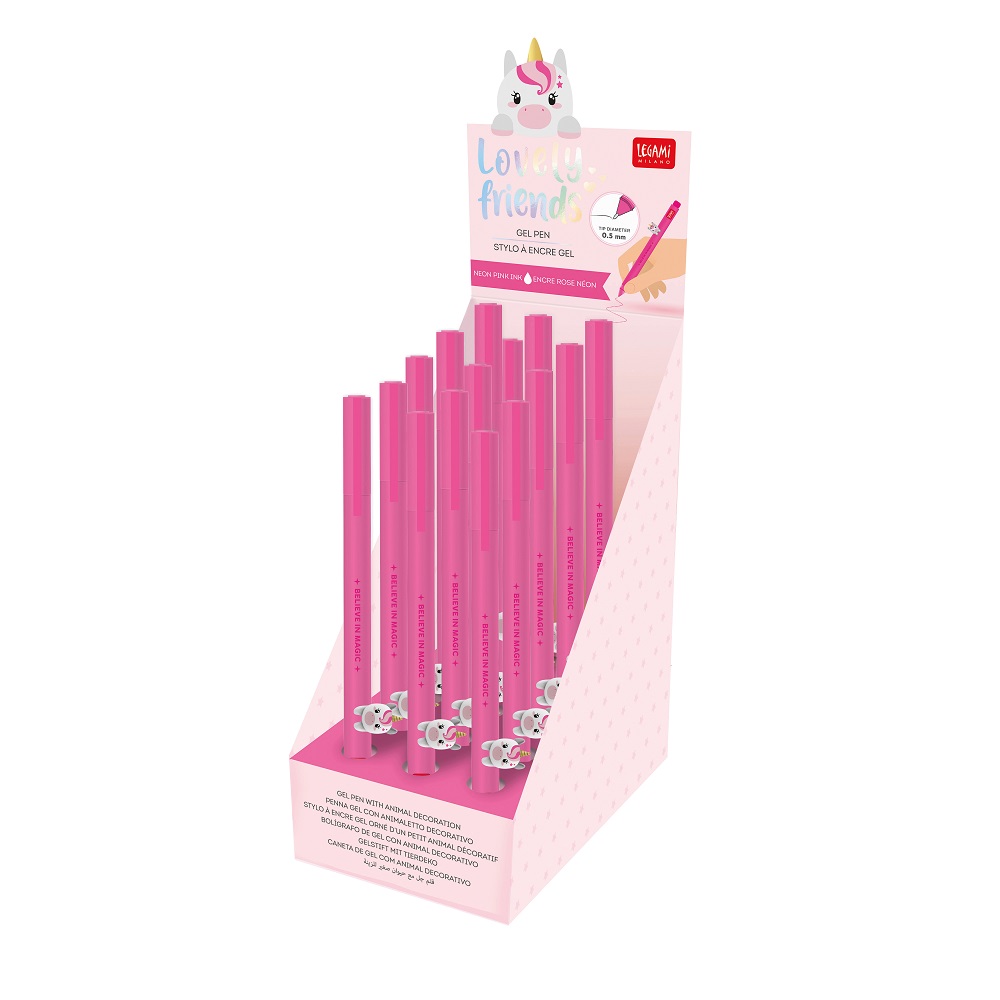 Lovely friends / Cuddling pets pen, Unicorn, Neon pink - 2