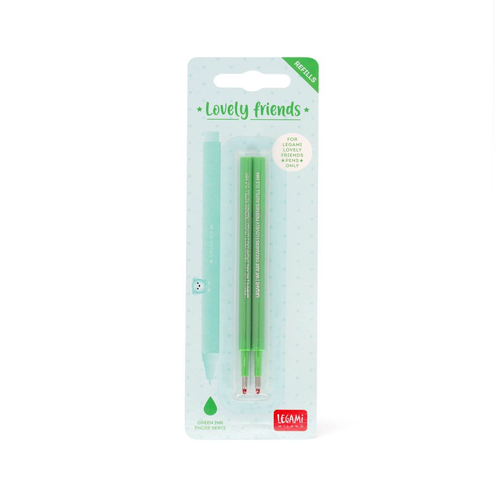 Refills til Lovely friends/Cuddling pets pens, 2 stk., Grønne