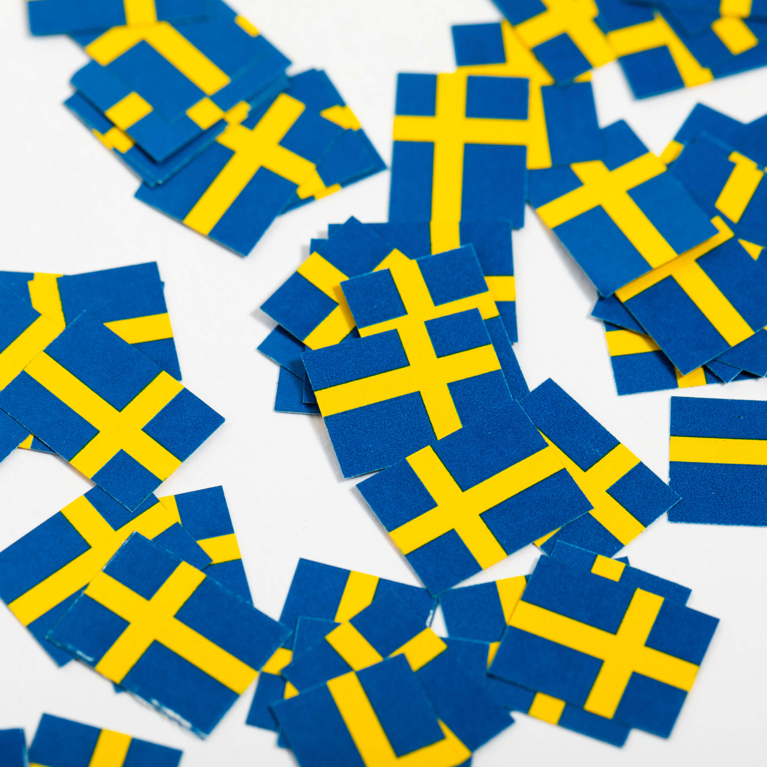 Konfetti - Sverigeflaggor 150-pack