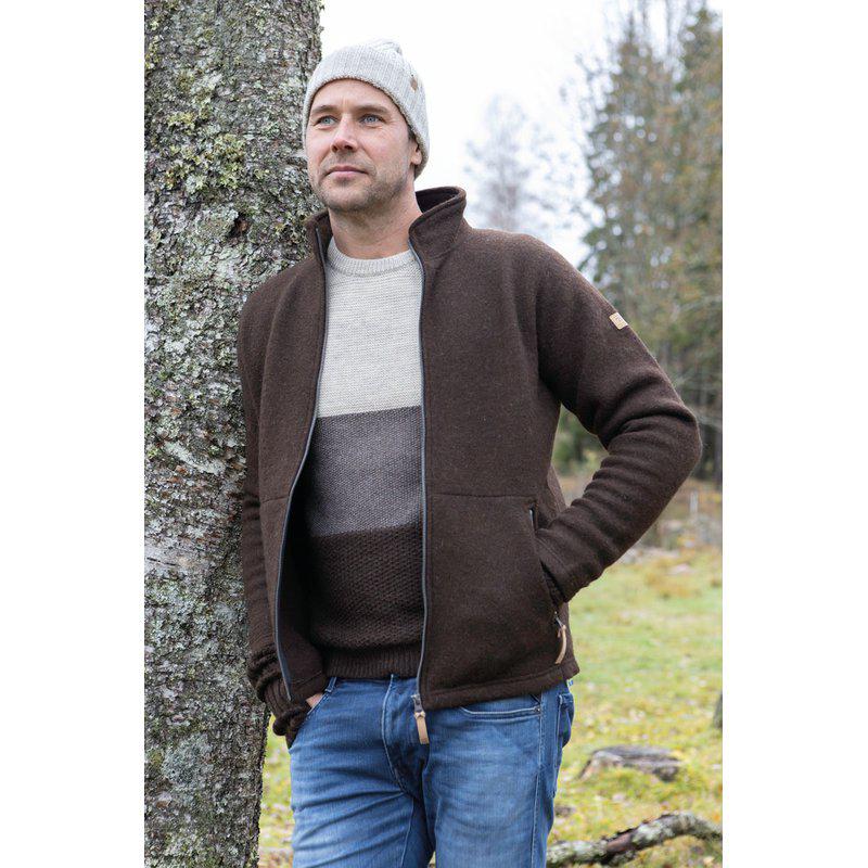 Ivanhoe tröja nyans Coffebean NLS SAP Full Zip  - 2