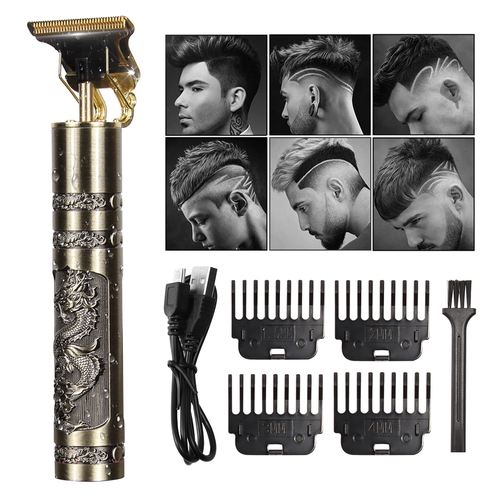 Hair & Beard Trimmer Deluxe Kit + Free Shaving Apron - Drake - 8