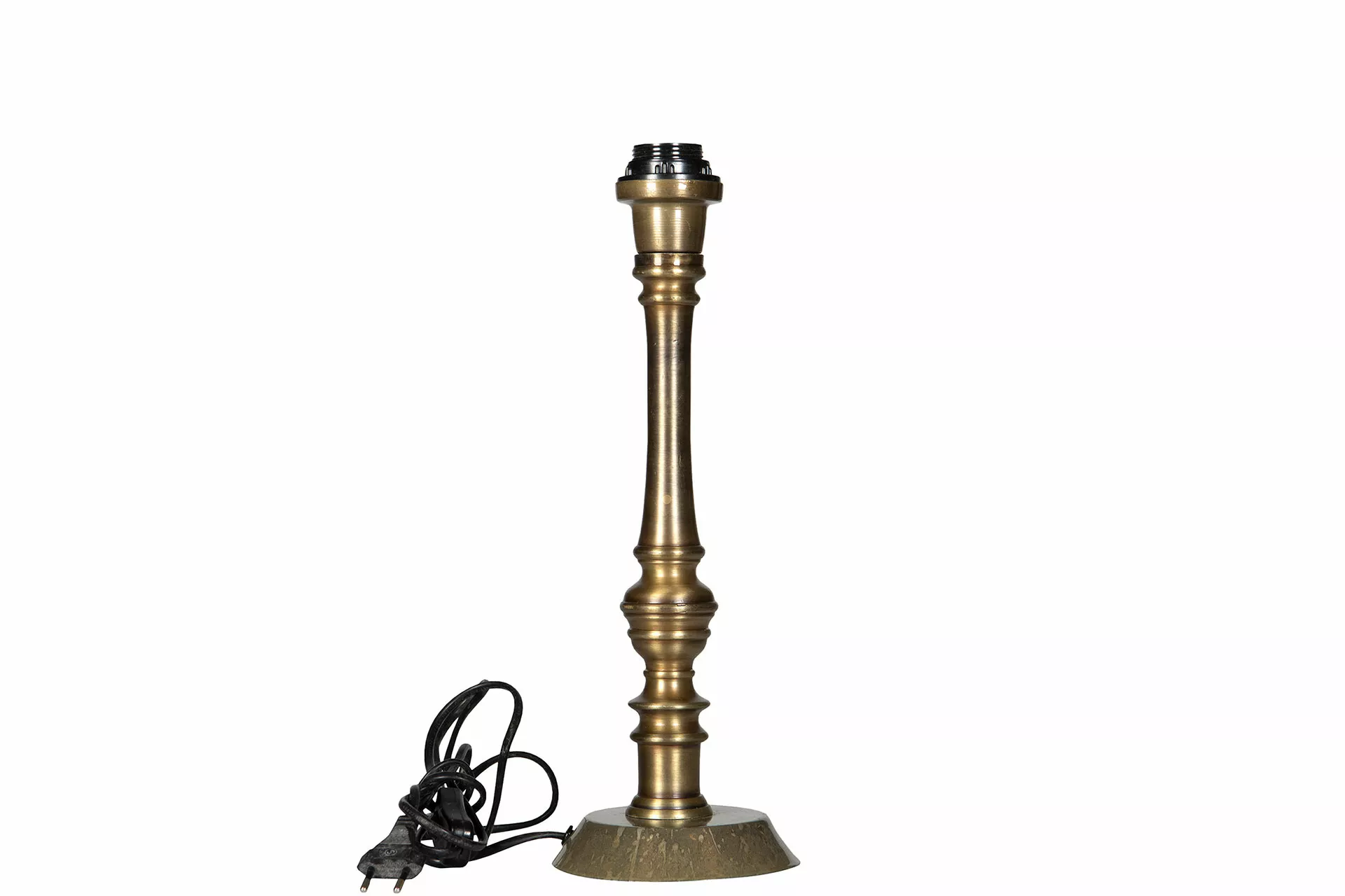 Lampfot Olive antik mässing, 39 cm - 2
