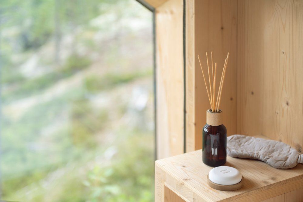 Doftsten bambu med underlag - 9