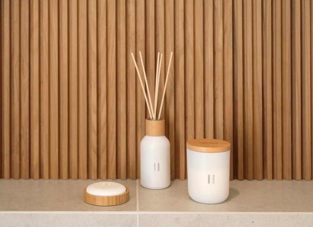 Doftsten bambu med underlag - 3