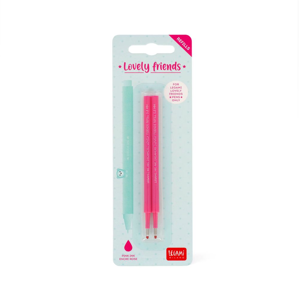 Refills för Lovely friends/Cuddling pets pens, 2 st., Rosa