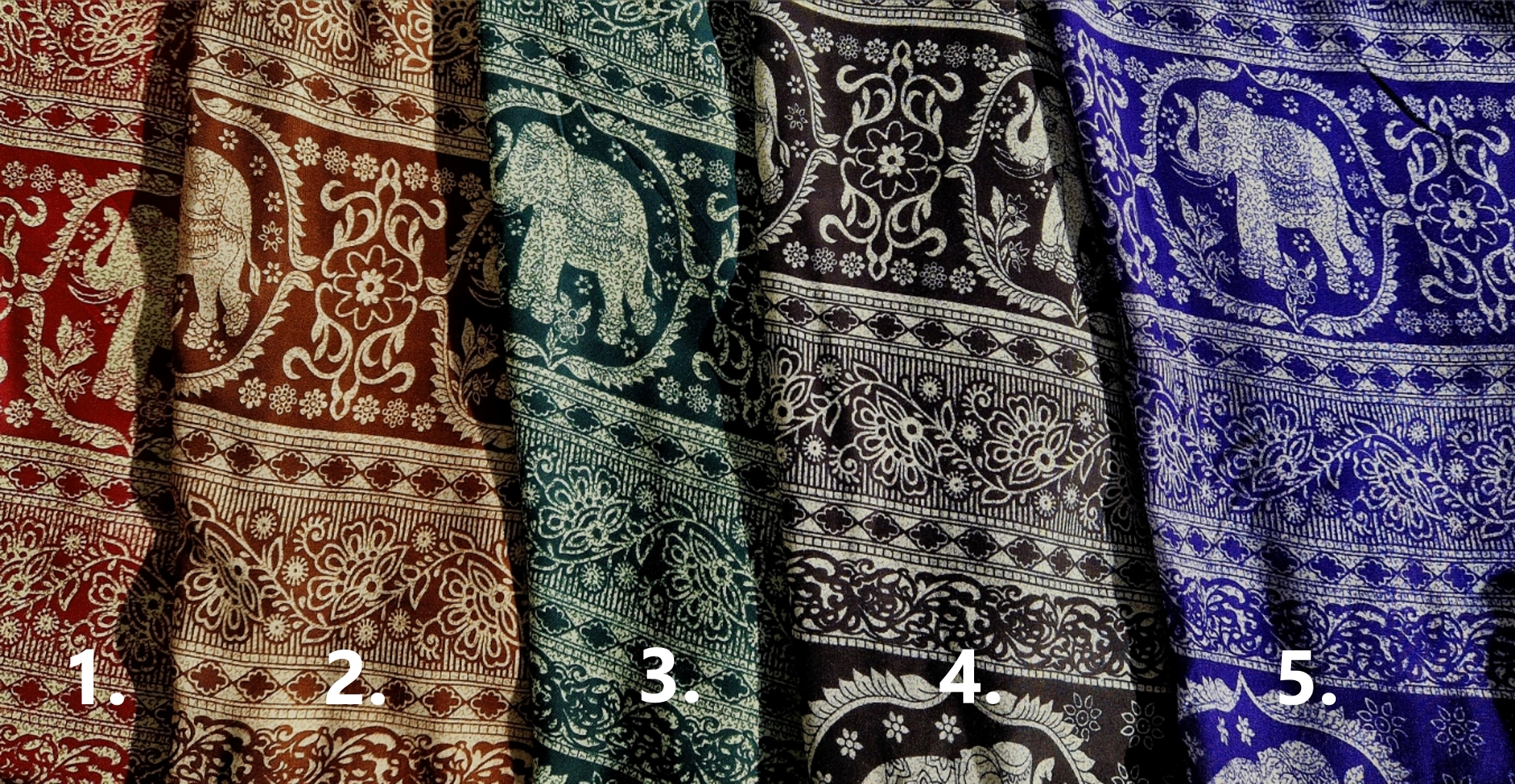  Haremsbyxor - Baggy - Thin Rayon - Elefant - 4