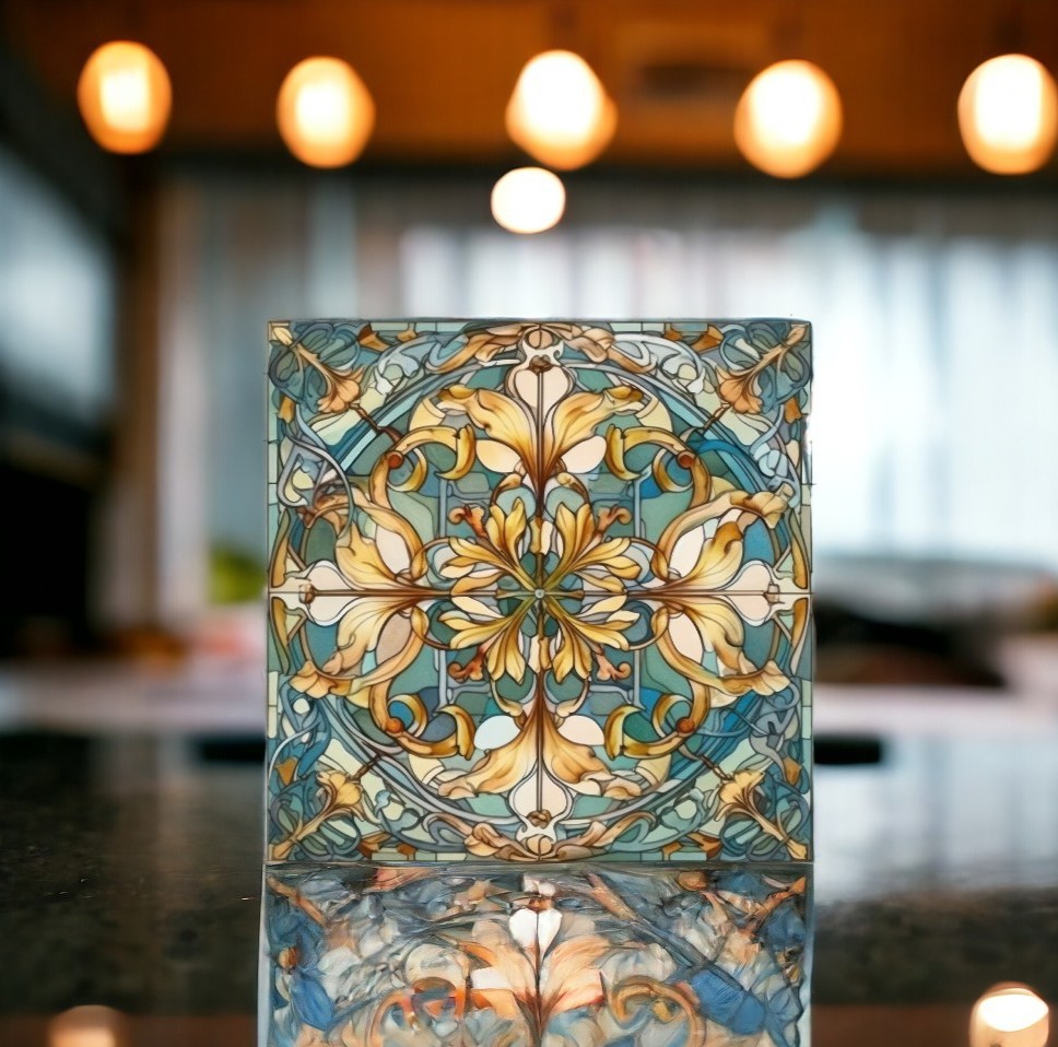 Art nouveau modell 8 Kakeldekor