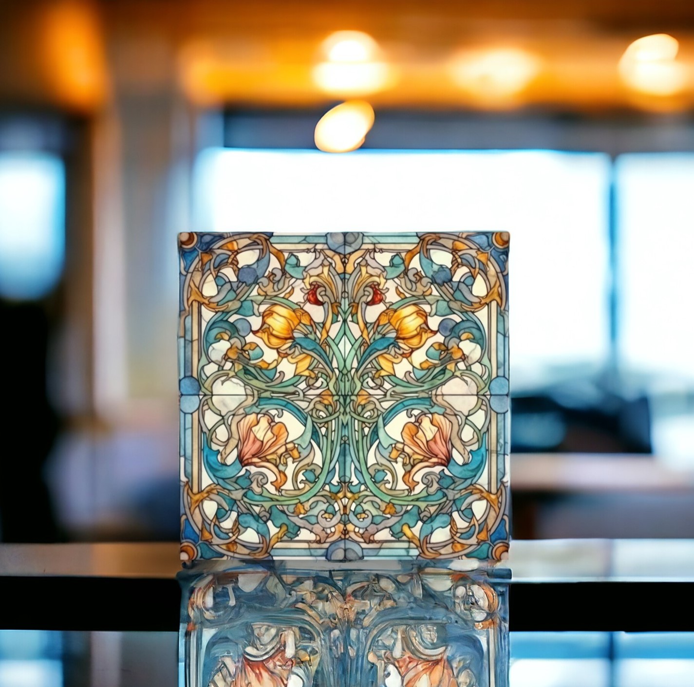 Art nouveau modell 11 Kakeldekor
