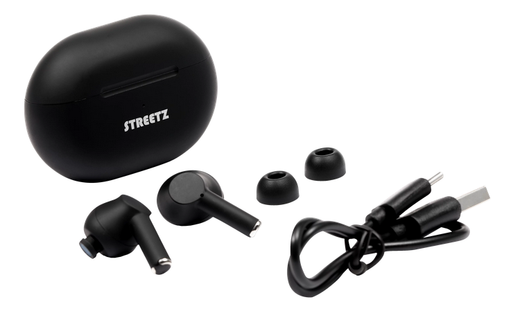 Streetz True Wireless Stereo, in-ear, mattsvart - 4