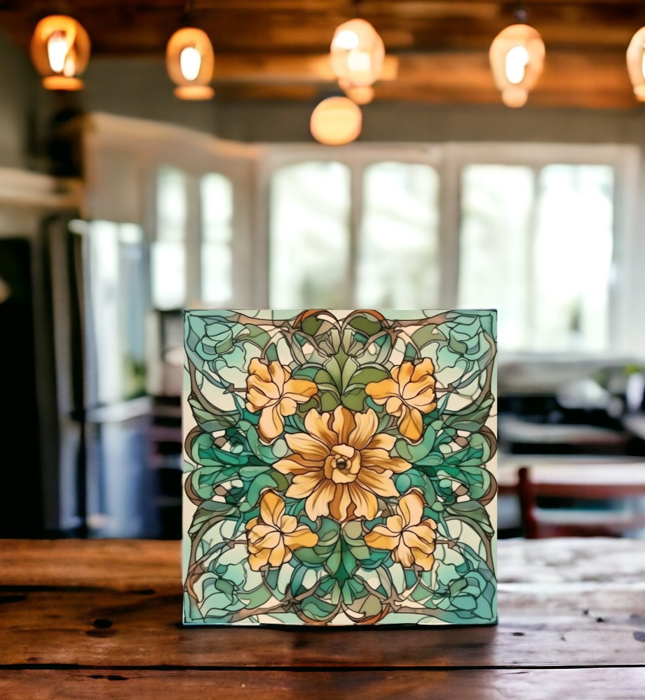 Art nouveau modell 14 Kakeldekor